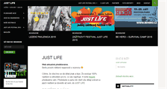 Desktop Screenshot of justlife.cz