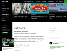 Tablet Screenshot of justlife.cz